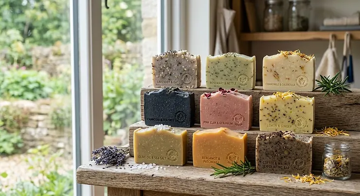 A selection of the best ethical soap bars handcrafted in the UK with natural botanical ingredients