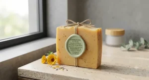 Energising citrus cruelty free vegan soap bar scented with natural bergamot and grapefruit
